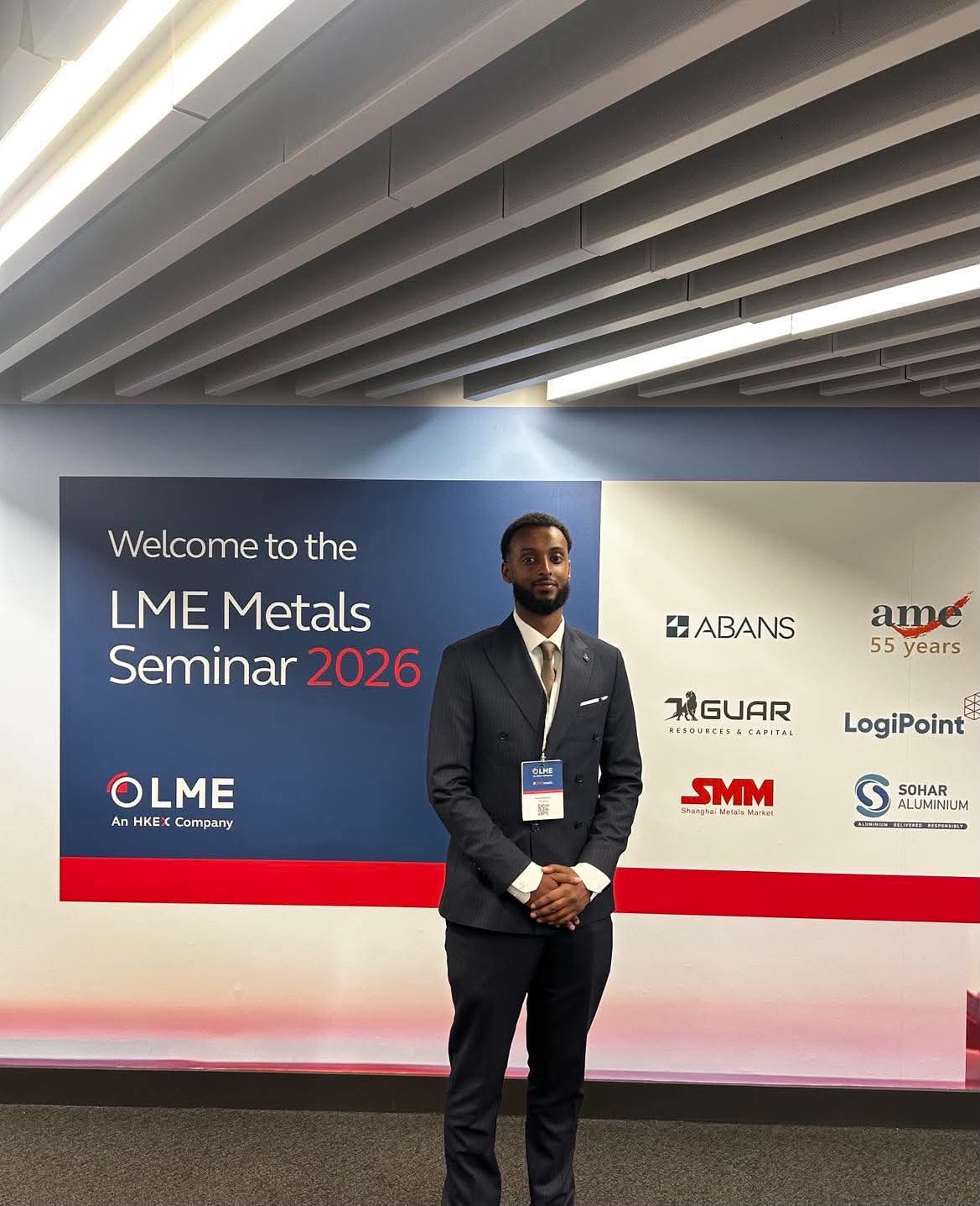 Clay Group co-founder Ahmed Mukhtar at the LME Metals Seminar 2026